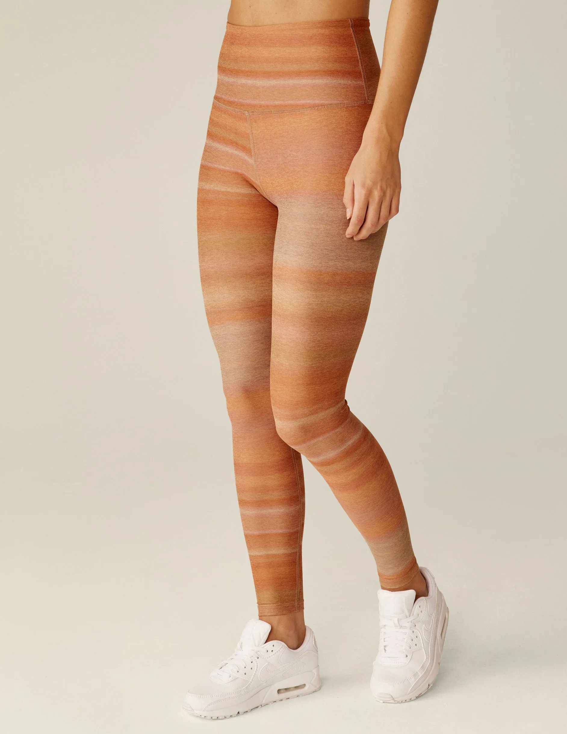 Ombre Stripe SoftMark Caught in the Midi High Waisted Midi Legging