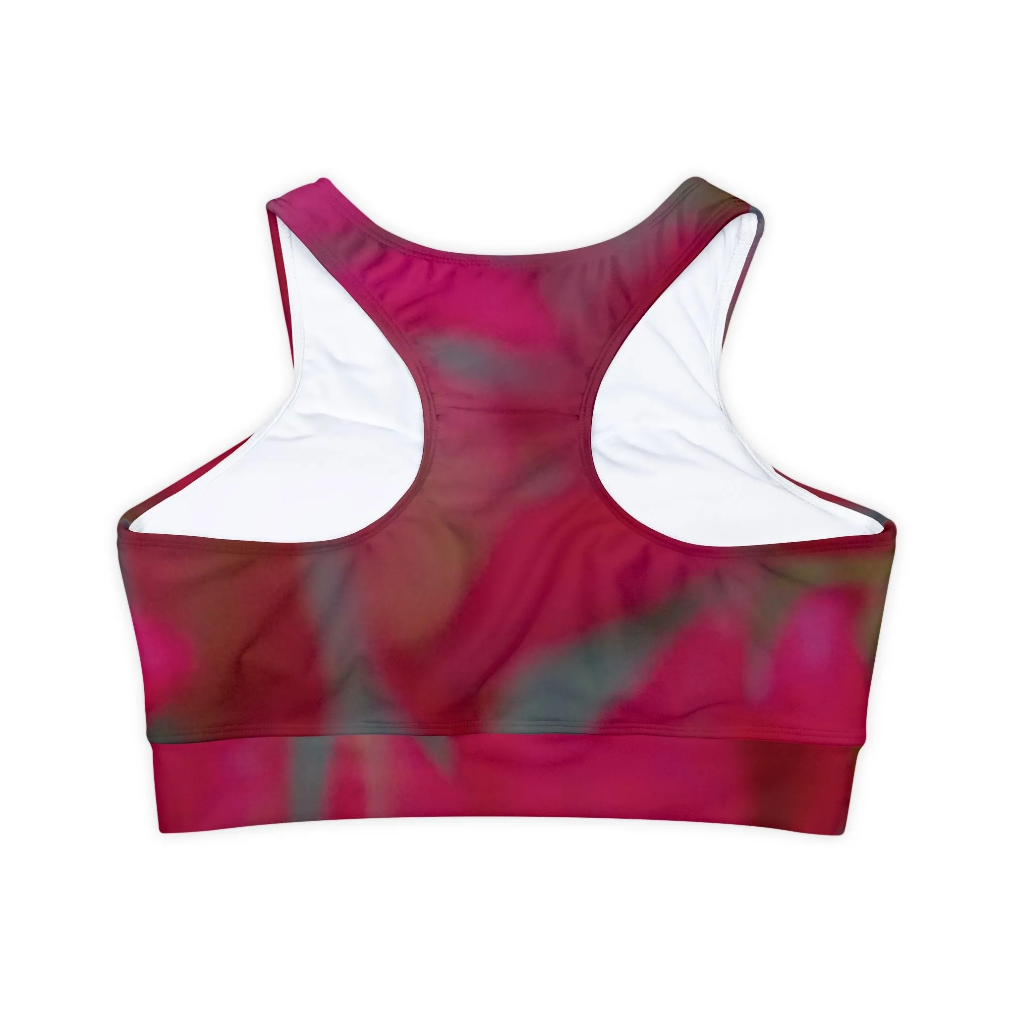 Padded Sports Bra| Floral Racerback Yoga-friendly