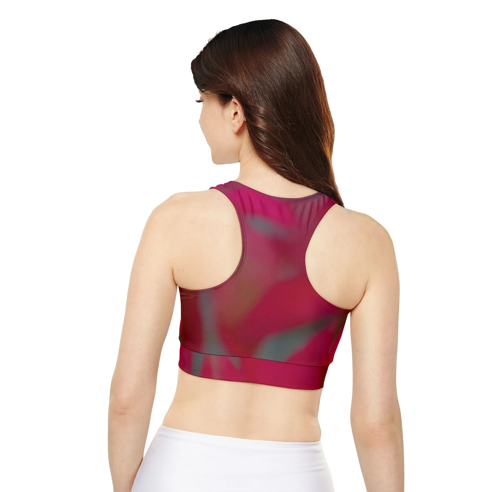Padded Sports Bra| Floral Racerback Yoga-friendly