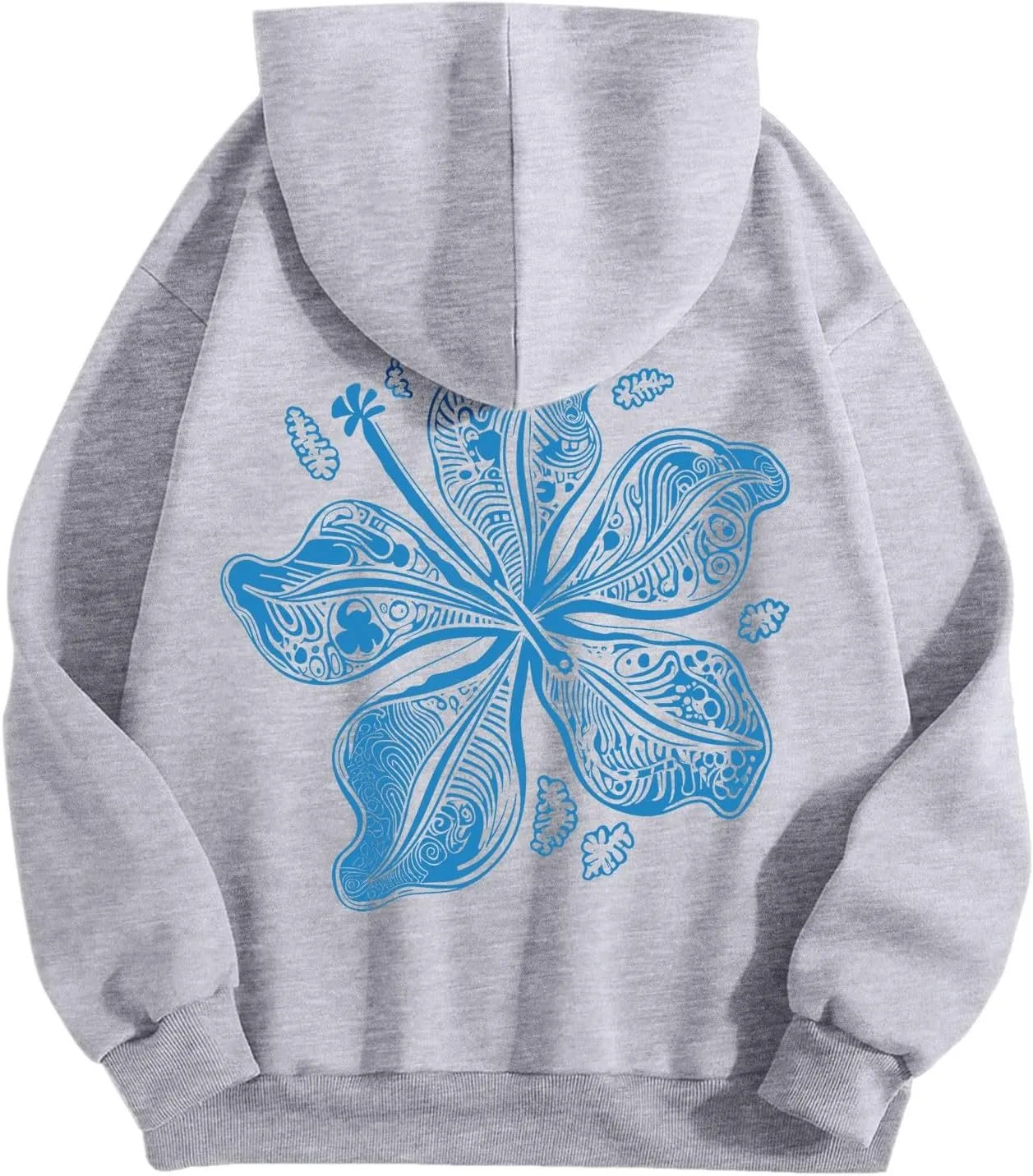 Pink Graphic Hoodie for Women Cute Preppy Sweatshirt Long Sleeve Pink Puff Graphic Pullover for Teen Girls