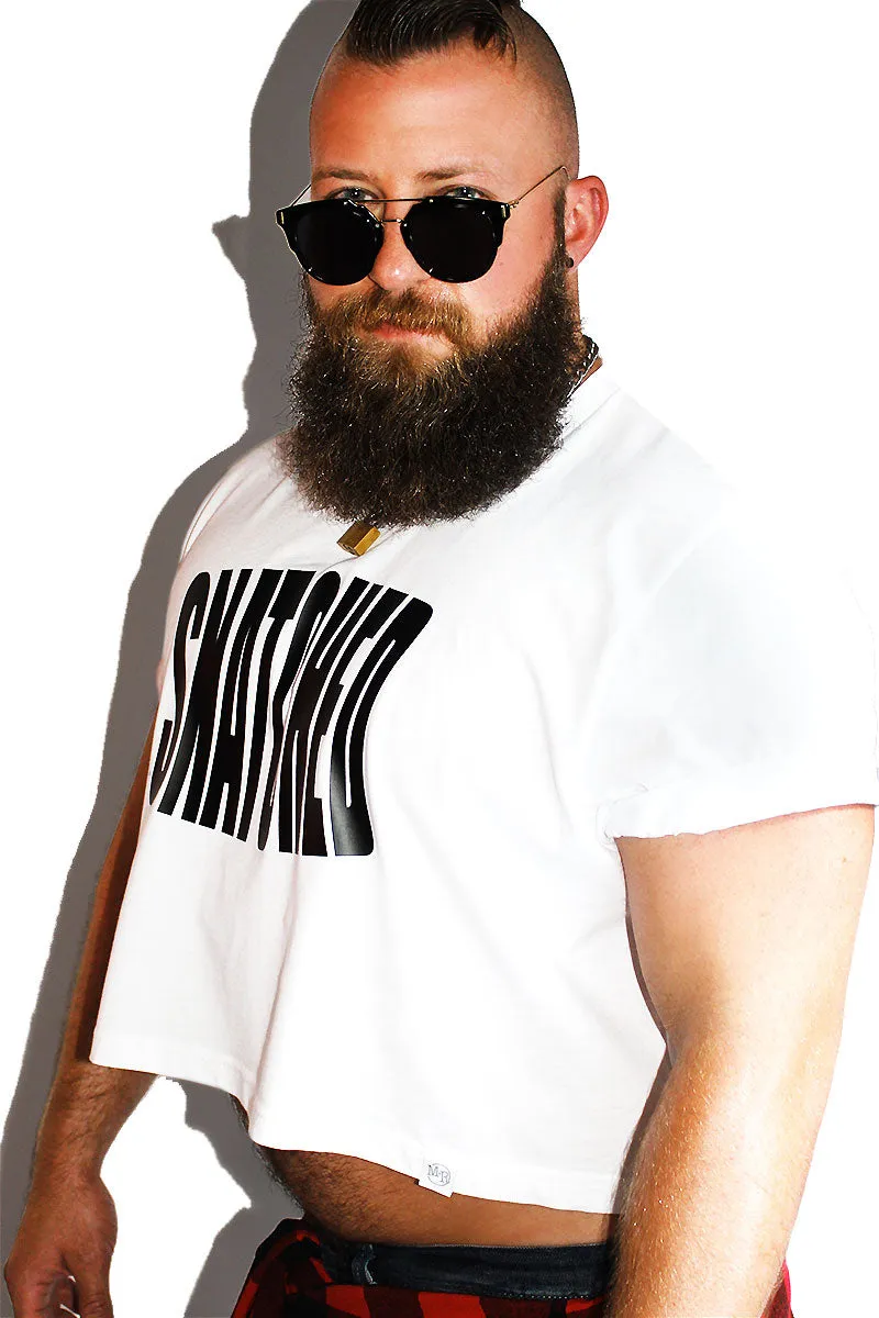 PLUS: Snatched Crop Tee- White