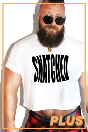 PLUS: Snatched Crop Tee- White