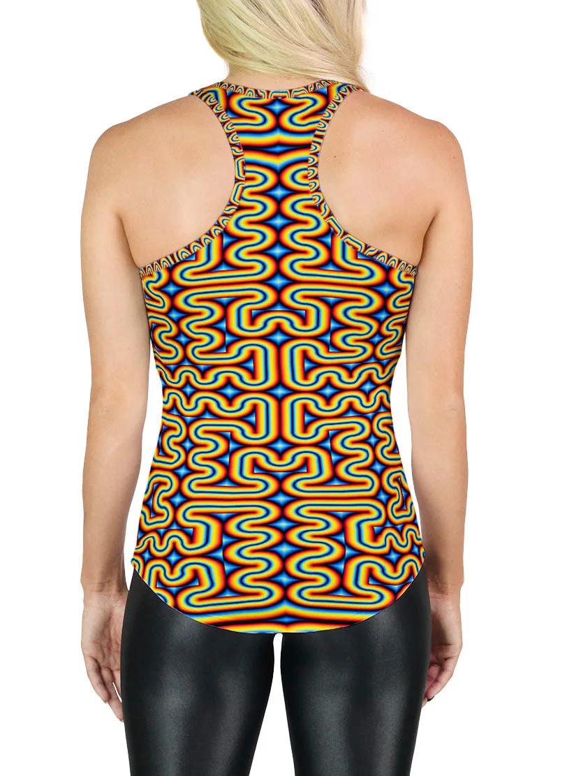 Psychedelic Racerback | Tank Top | Festival Outfit | Rainbowmaze