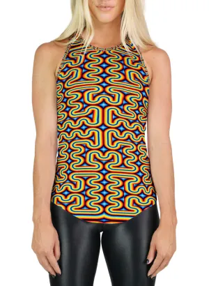 Psychedelic Racerback | Tank Top | Festival Outfit | Rainbowmaze
