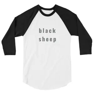 "black sheep" unisex 3/4-sleeved shirt