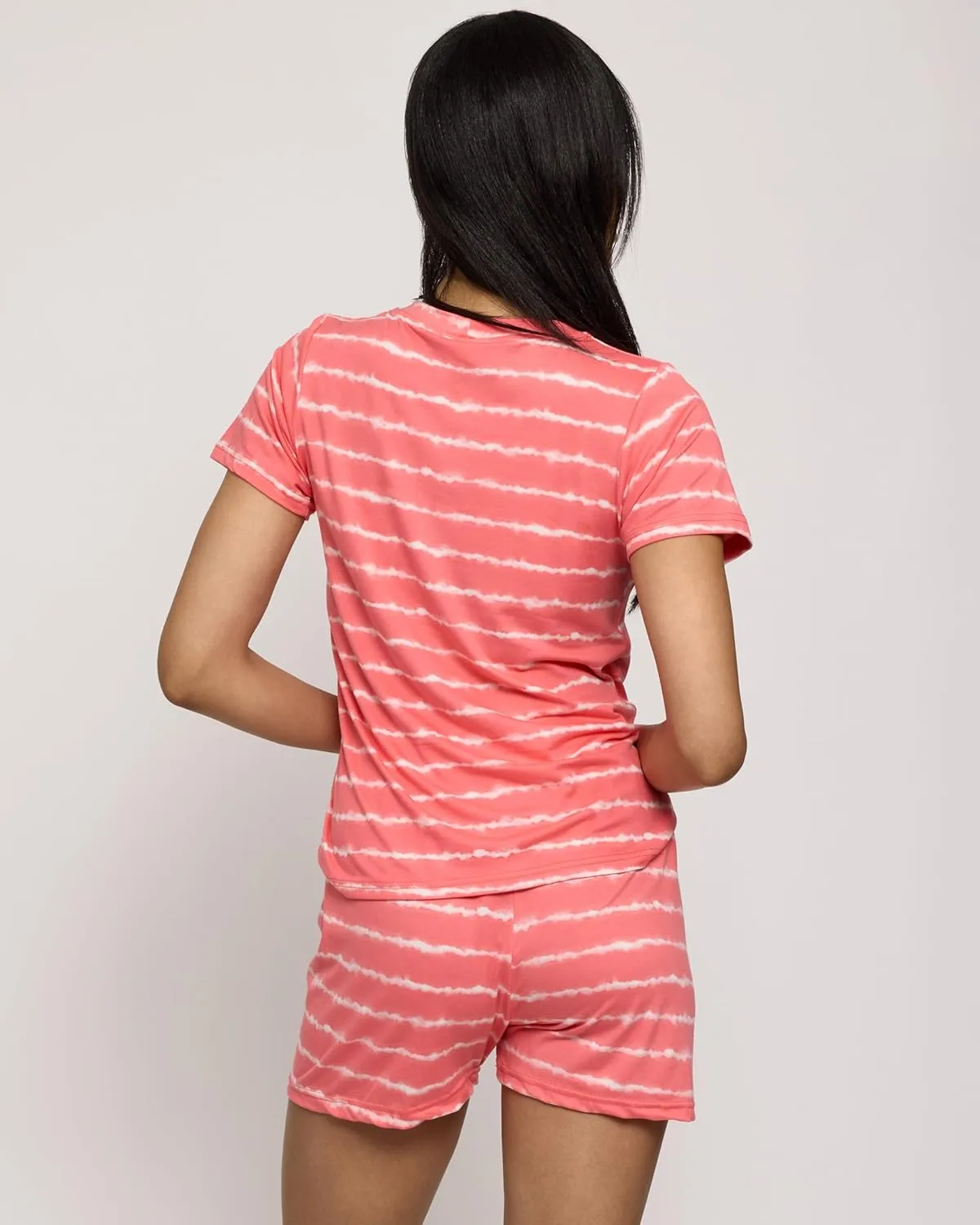 Real Essentials 2 Pack: Ultra Soft Womens Pajama Set Short Sleeve and Shorts Lounge & Sleepwear (Available In Plus)