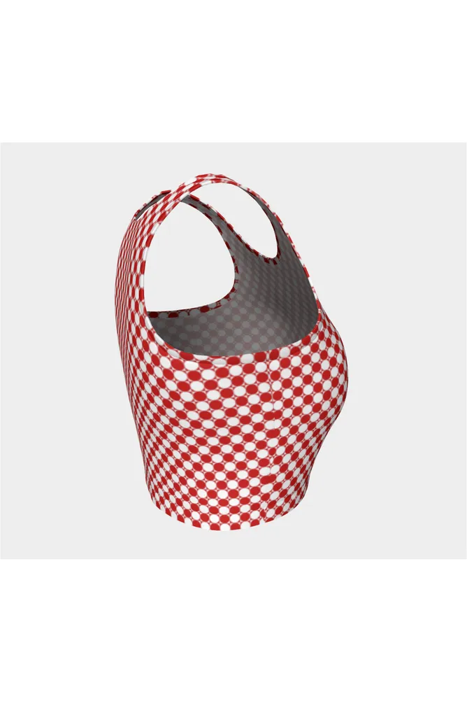 Red Checker Athletic Top
