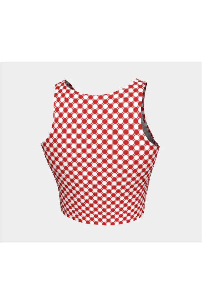 Red Checker Athletic Top