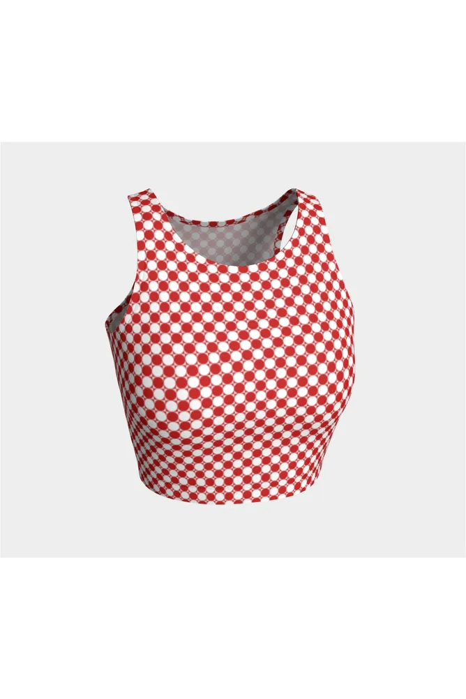 Red Checker Athletic Top