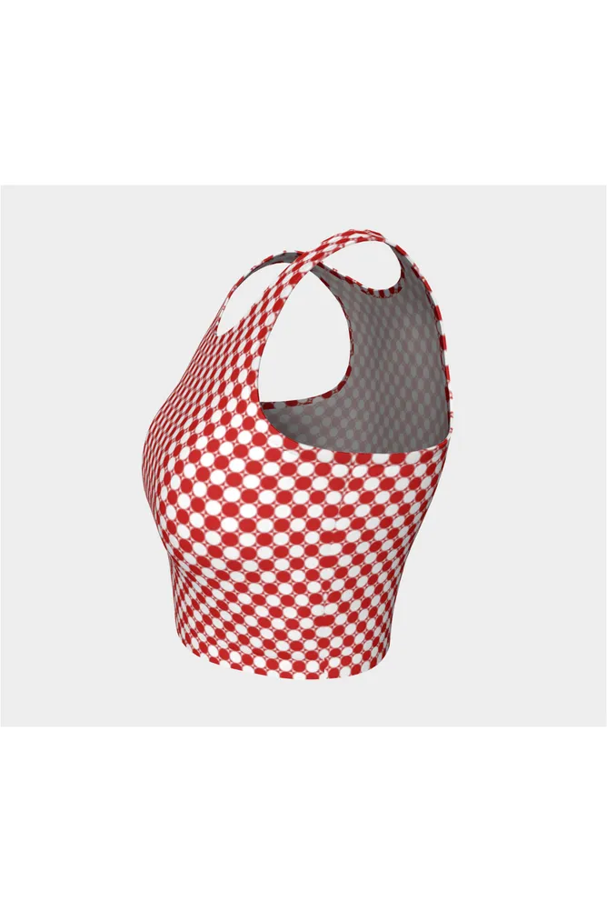 Red Checker Athletic Top