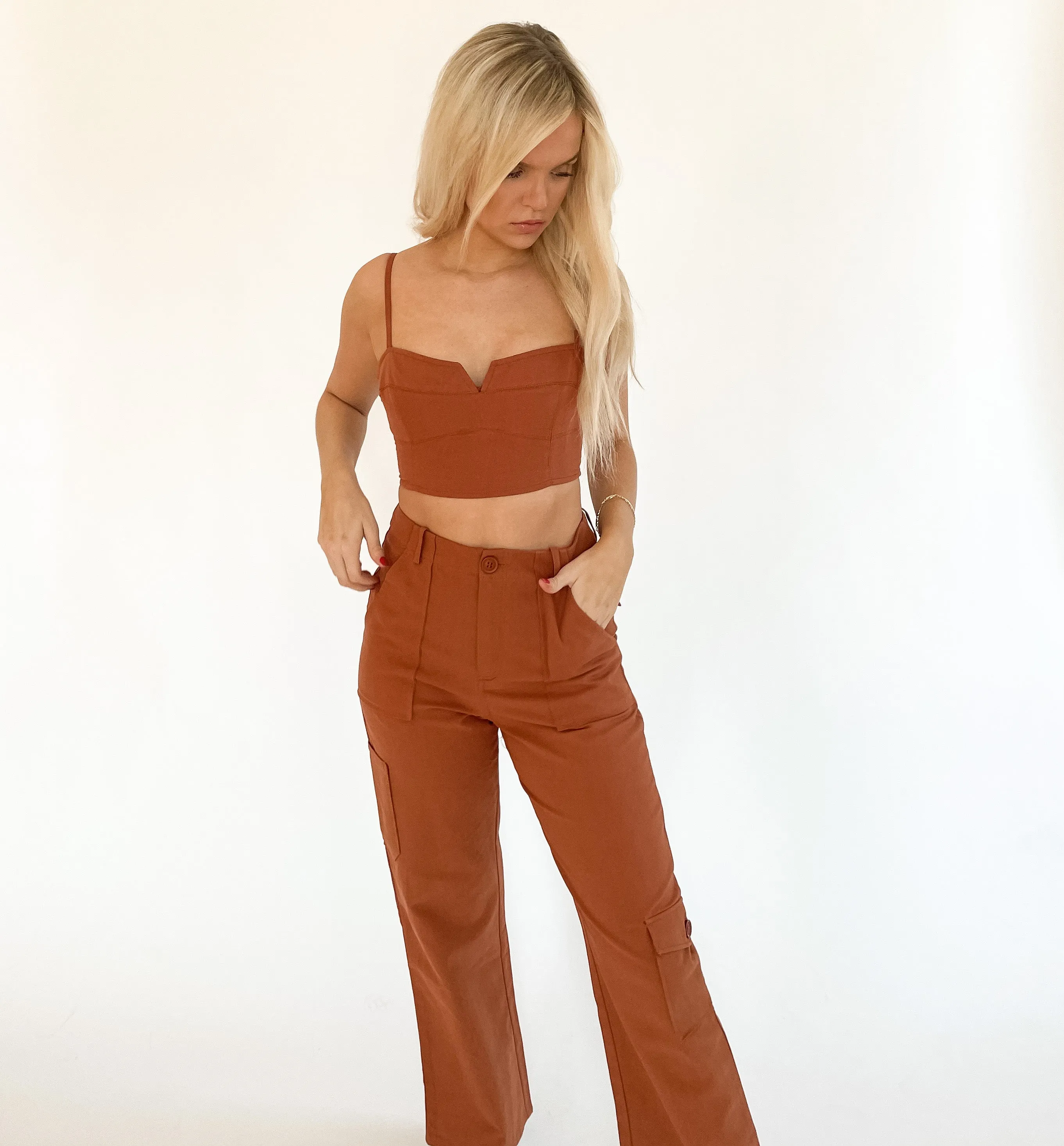 Rust Cargo Pants