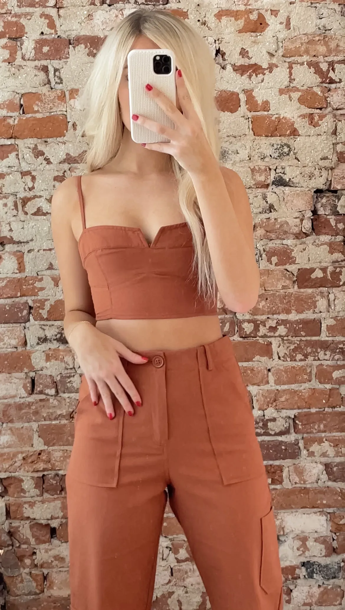 Rust Cargo Pants