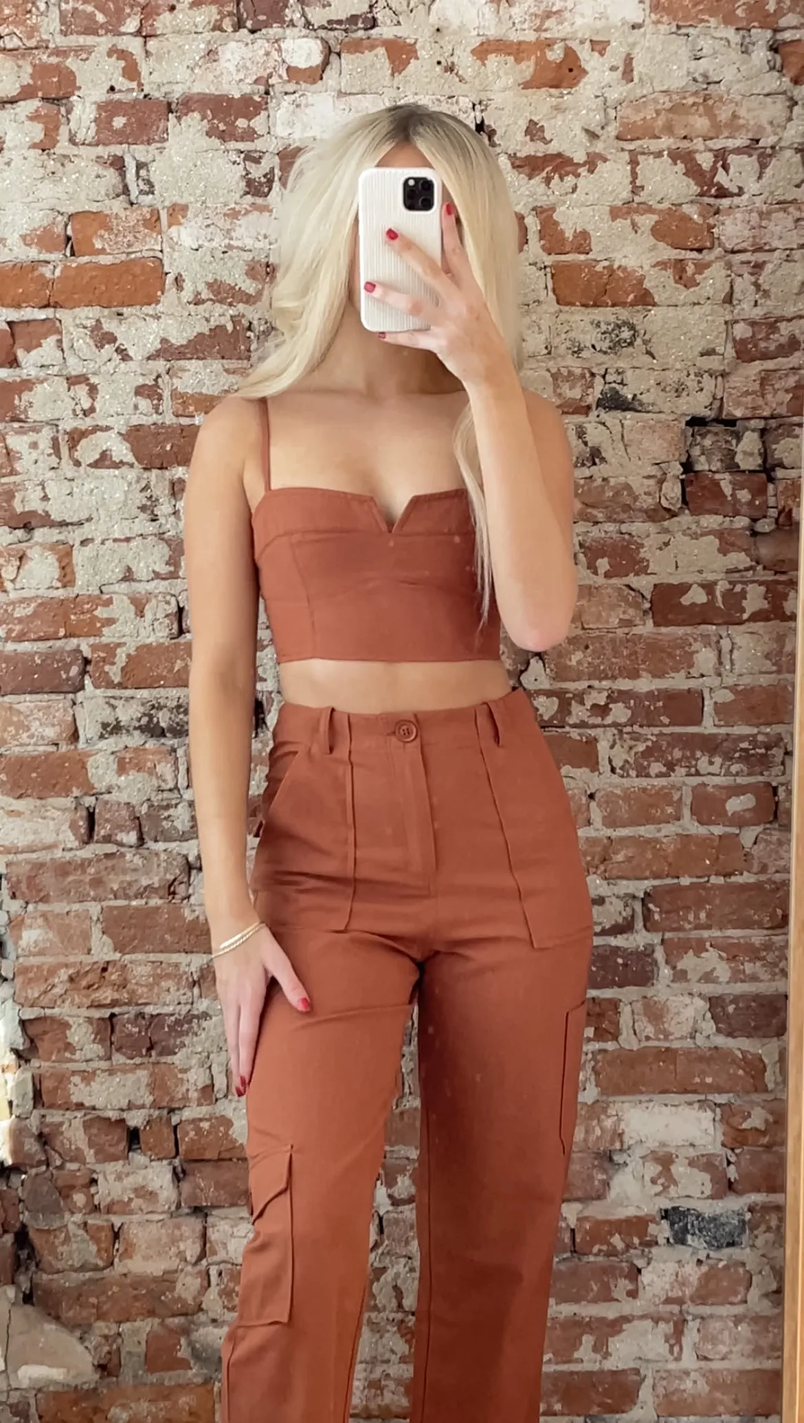 Rust Cargo Pants