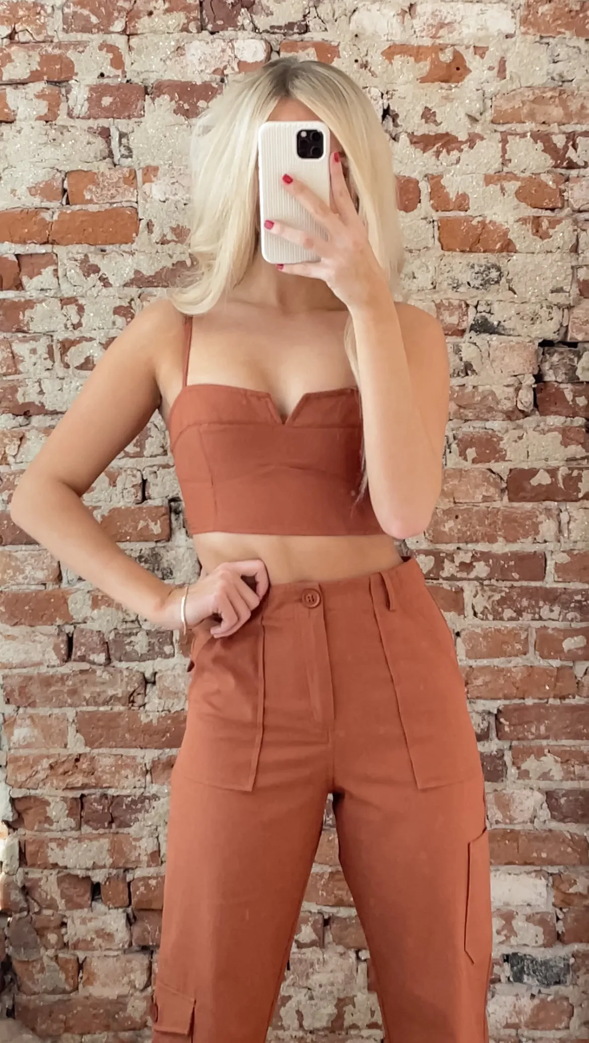 Rust Cargo Pants