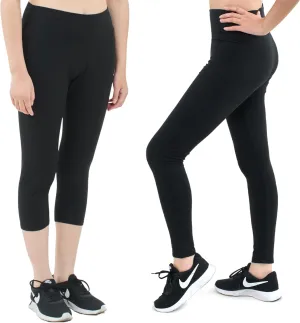 SATINA High Waisted Leggings for Women - Comfortable and Stretchy in Versatile Sizes and Colors (2 Pack)