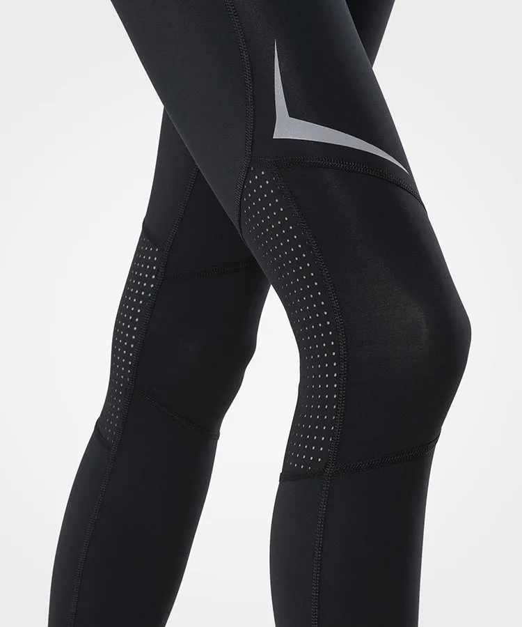 Sculpt High-Waisted Airhole Running Leggings 22"| Women's High Support Leggings