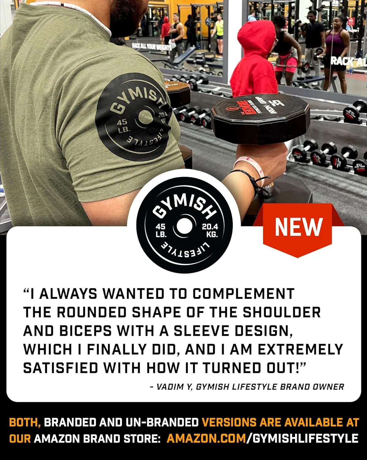 Shock The World Make It Happen Simple Weightlifting Workout Gym Tshirt