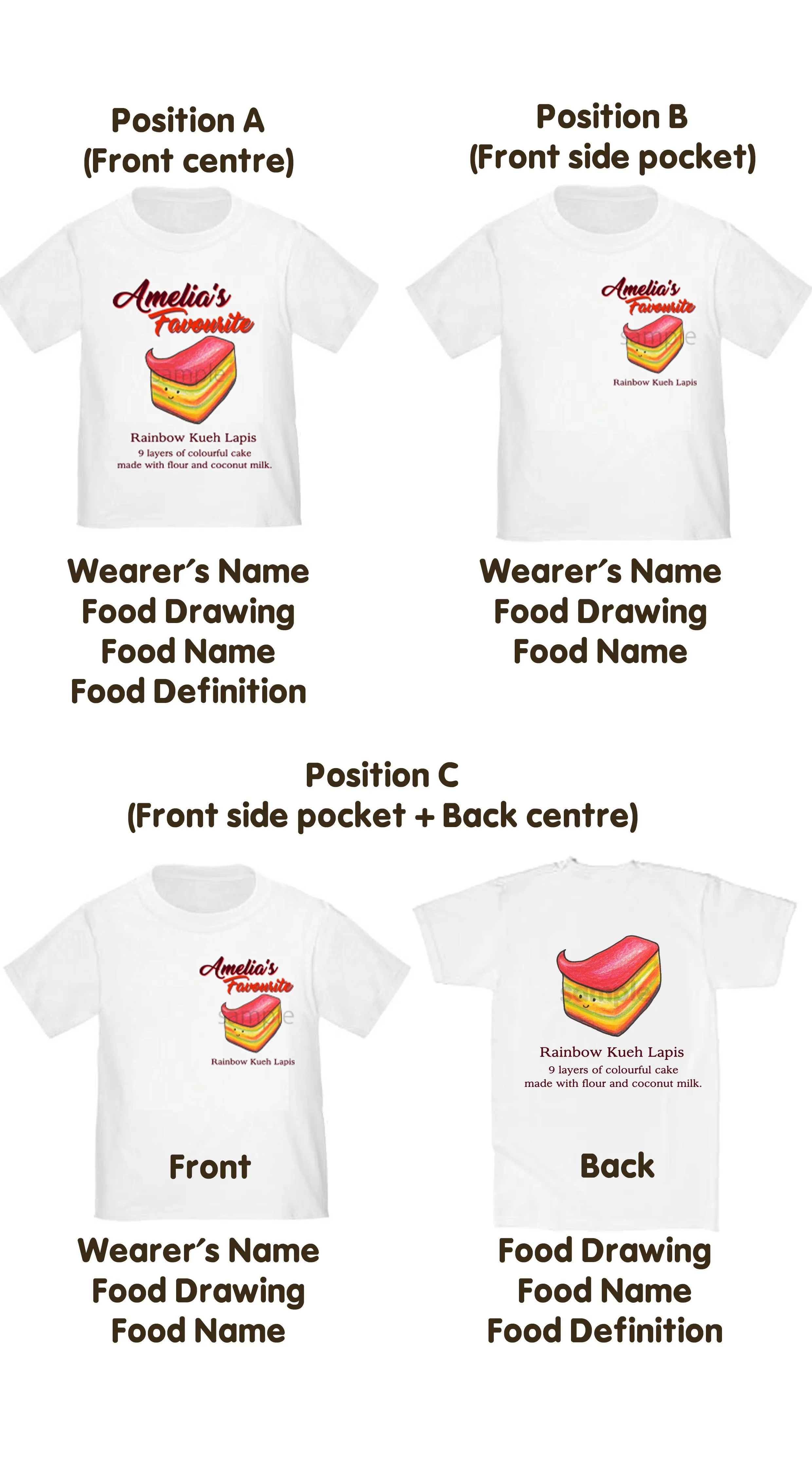 Singapore Food Heritage Clothing - Tang Yuan Romper/ Tee