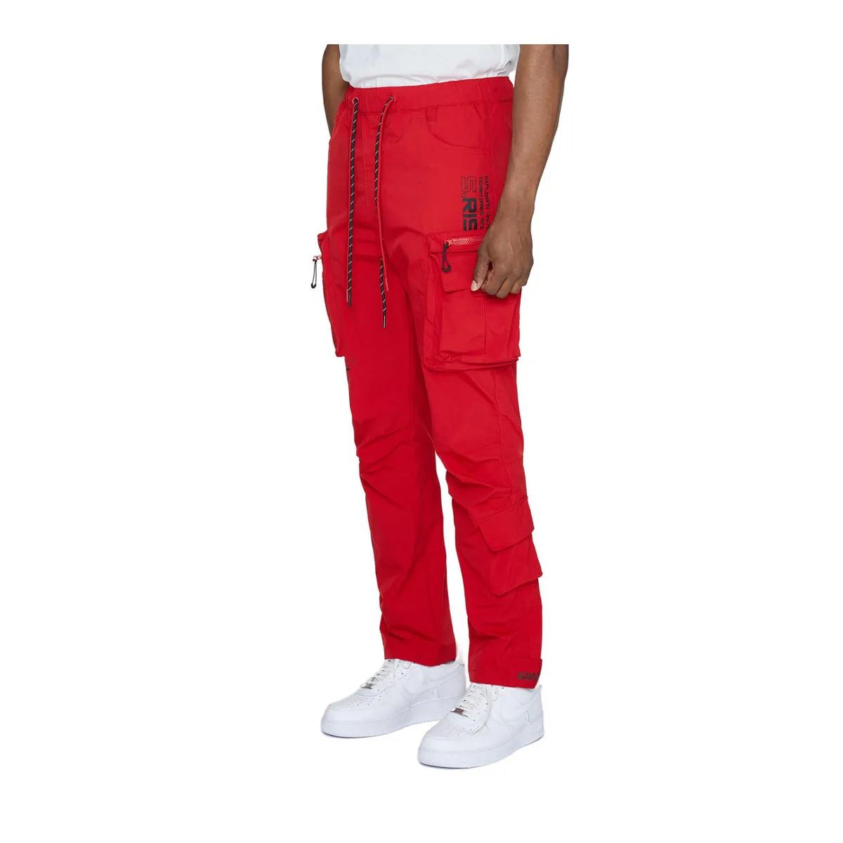 Smoke Rise Mens Utility Nylon Cargo Pants WP23582 Red