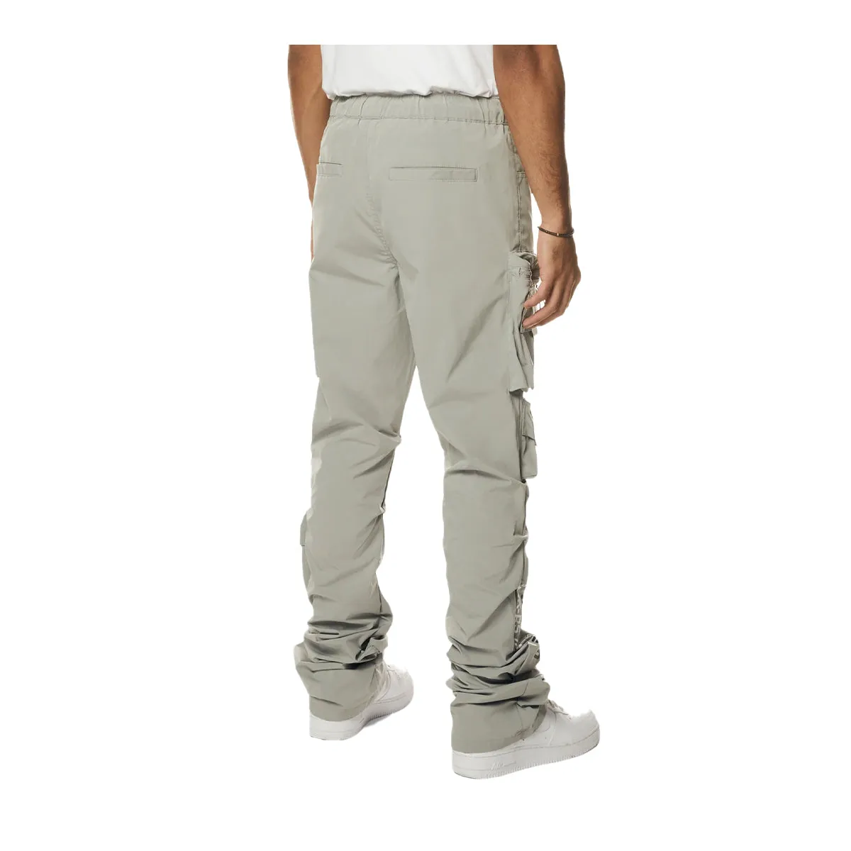 Smoke Rise Mens Utility Nylon Stacked Cargo Pants WP24287-QA Light Gr