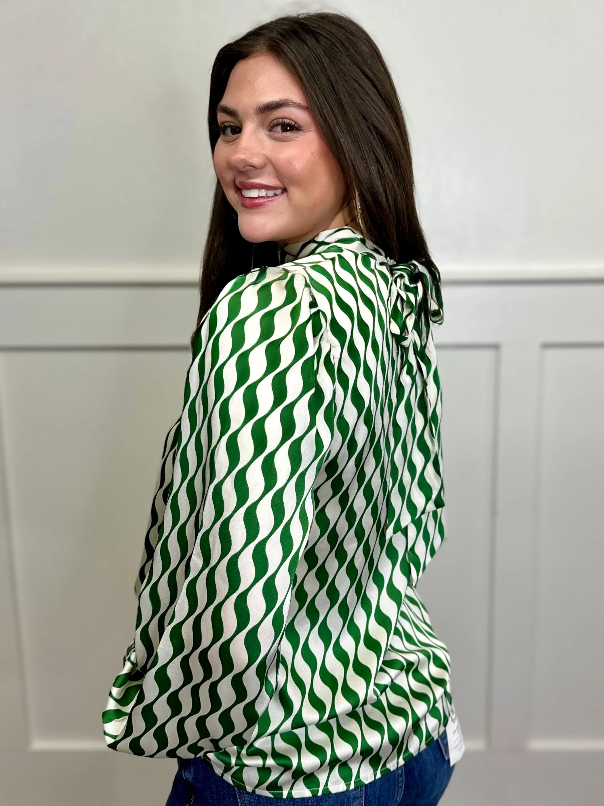 So Stylish Green Blouse
