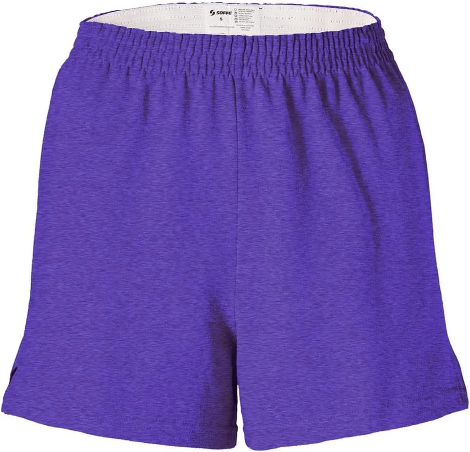 Soffe Women's Junior Authentic Cheer Short - Comfortable Cotton Blend, for Gym, Dance, Elastic Waistband, Soft Fabric