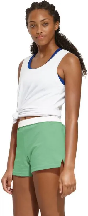 Soffe Women's Junior Authentic Cheer Short - Comfortable Cotton Blend, for Gym, Dance, Elastic Waistband, Soft Fabric
