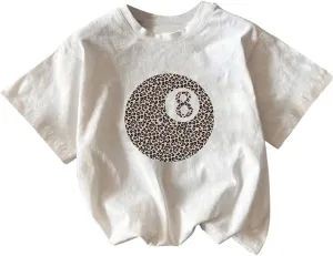 SOLY HUX Women's Y2k Graphic Tees Leopard Print Short Sleeve Round Neck T Shirt Vintage Summer Tops