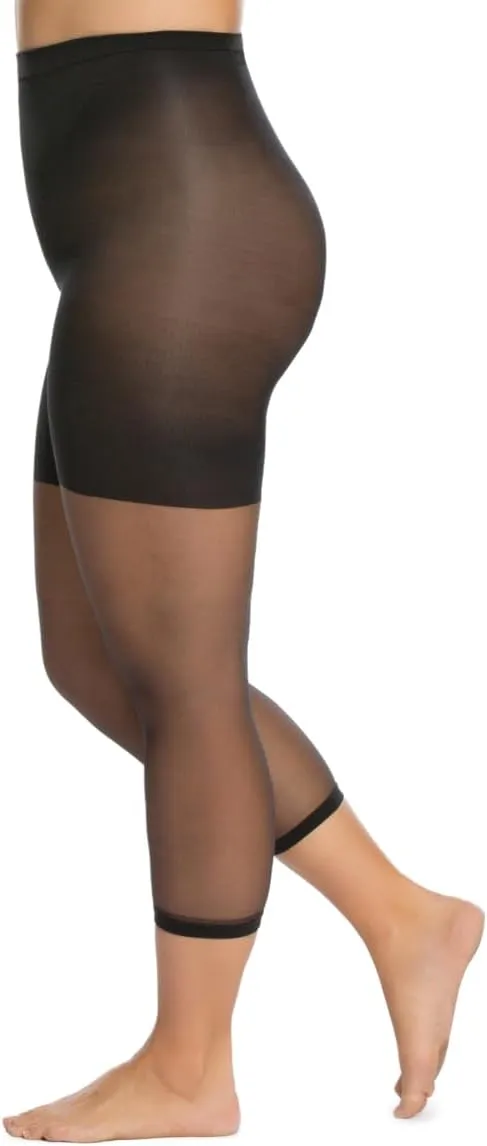 SPANX Power Capri - Body-Shaping Footless Pantyhose for Core Control - Adjustable Length - Comfortable Waistband