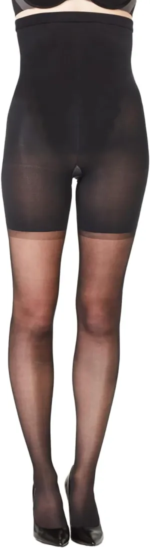 SPANXshape High-Waisted Mid-Thigh Sheers - Comfortable Tummy Control Shapewear - Sheer Pantyhose - No Visible Panty Lines