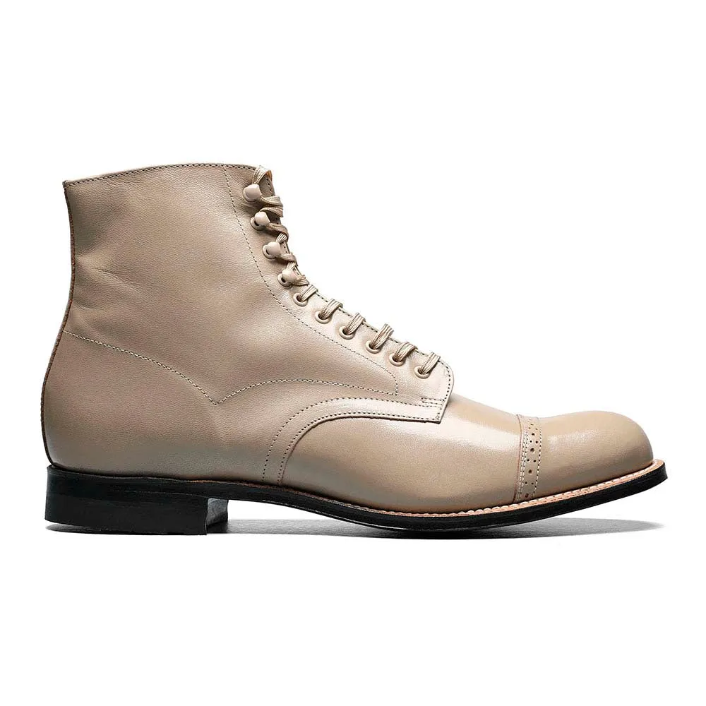 Stacy Adams Madison - Elegant Taupe Leather Dress Boots