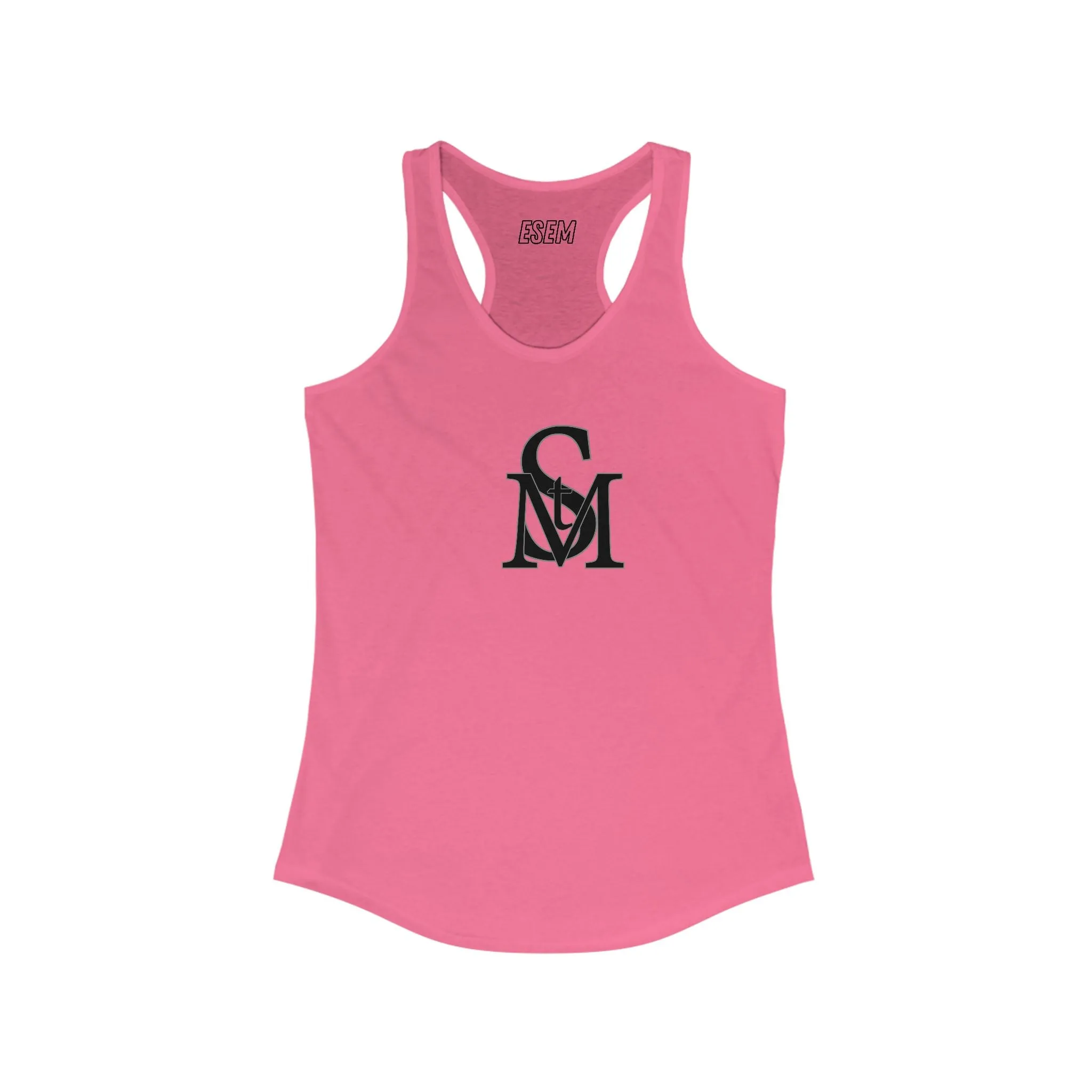 StM (Blk logo) - Women's Ideal Racerback Tank