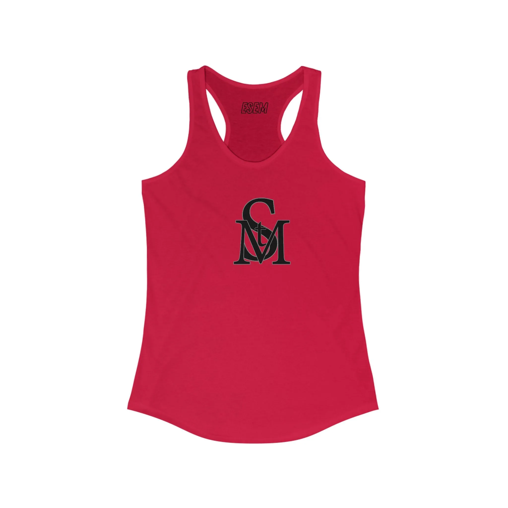 StM (Blk logo) - Women's Ideal Racerback Tank