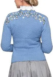 Stockerpoint Hilda Knitted Jacket with Hand Embroidery
