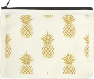 susiyo Pineapple Cosmetic Bag-with Zipper, Makeup Bag Convenient Carry Pen Pouch, 22.517.5cm for Women Large Capacity Cute Toiletry Bag Travel, Office