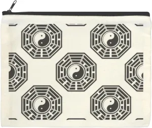 susiyo Yin And Yang Symbol Cosmetic Bag-with Zipper, Makeup Bag Convenient Carry Pen Pouch, 22.517.5cm for Women Large Capacity Cute Toiletry Bag Travel, Office