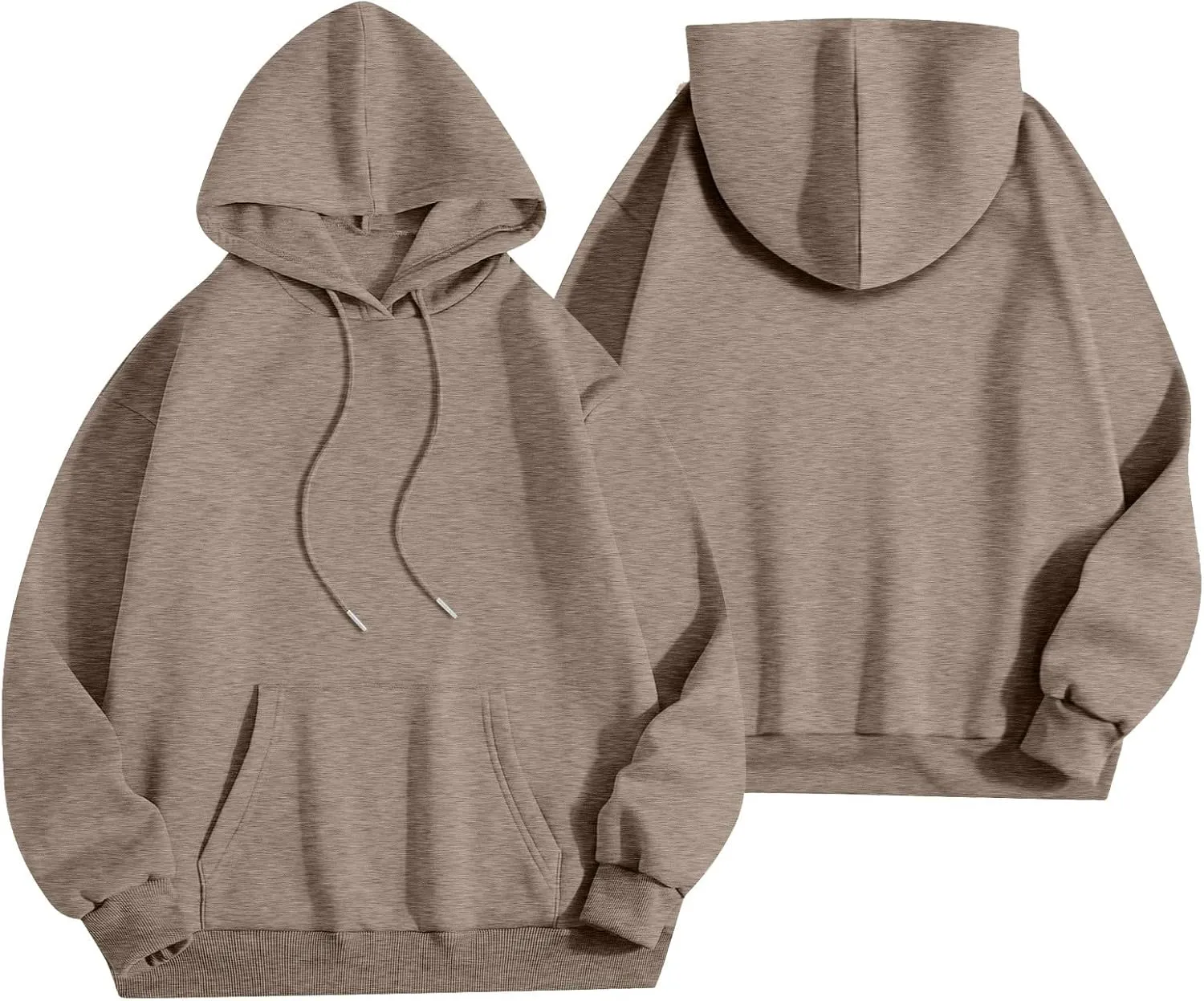 Sweatsuits Women 2 Piece Outfit Drawstring Fleece Y2K Hoodie Sweatshirt High Waist Soft Cotton Sweatpants with Pocket