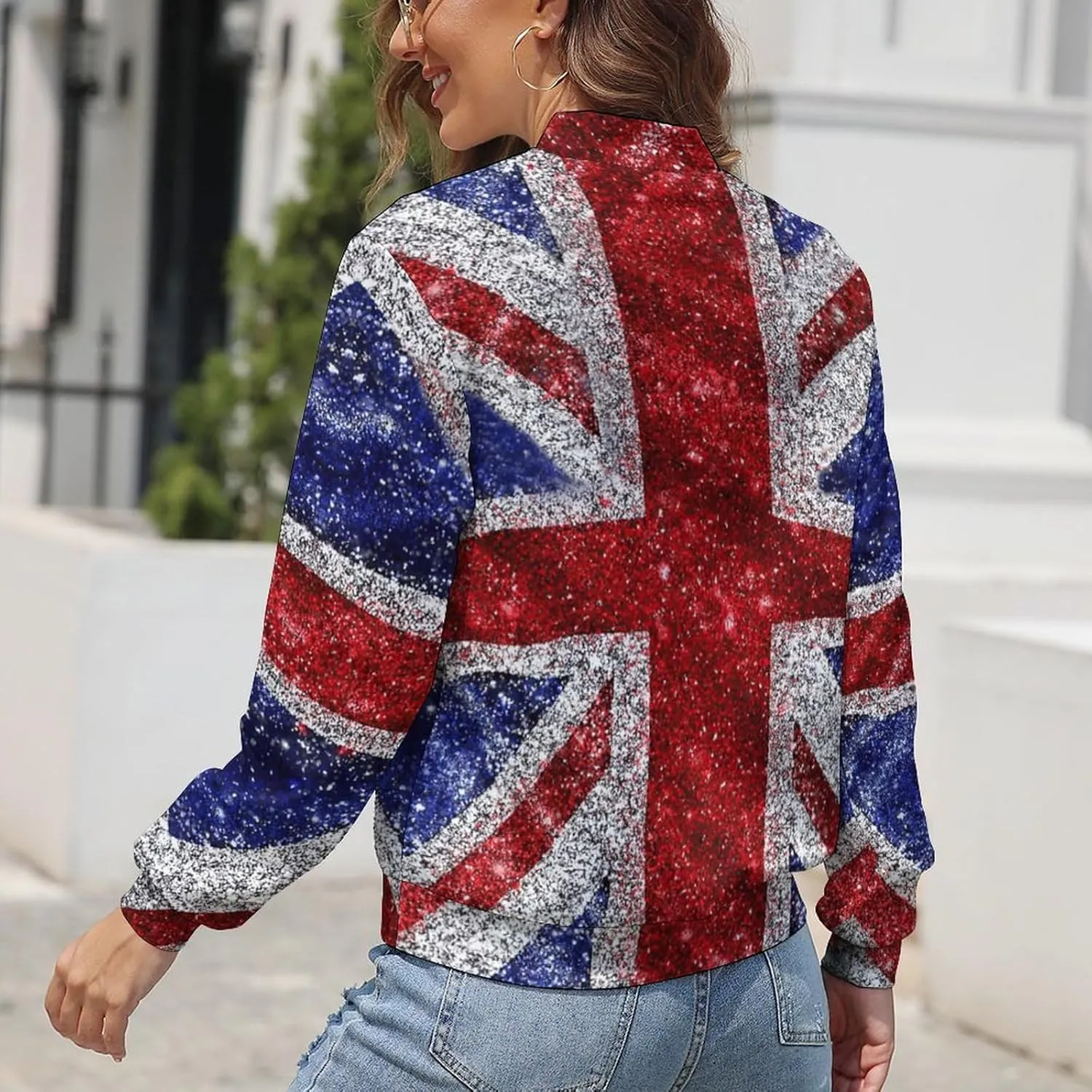TAIZIYEAH Jacket for Women American Flag Hoodie Zip Up Tops Pullover Long Sleeve Sweatshirts Coat Soft Relaxed Oversized