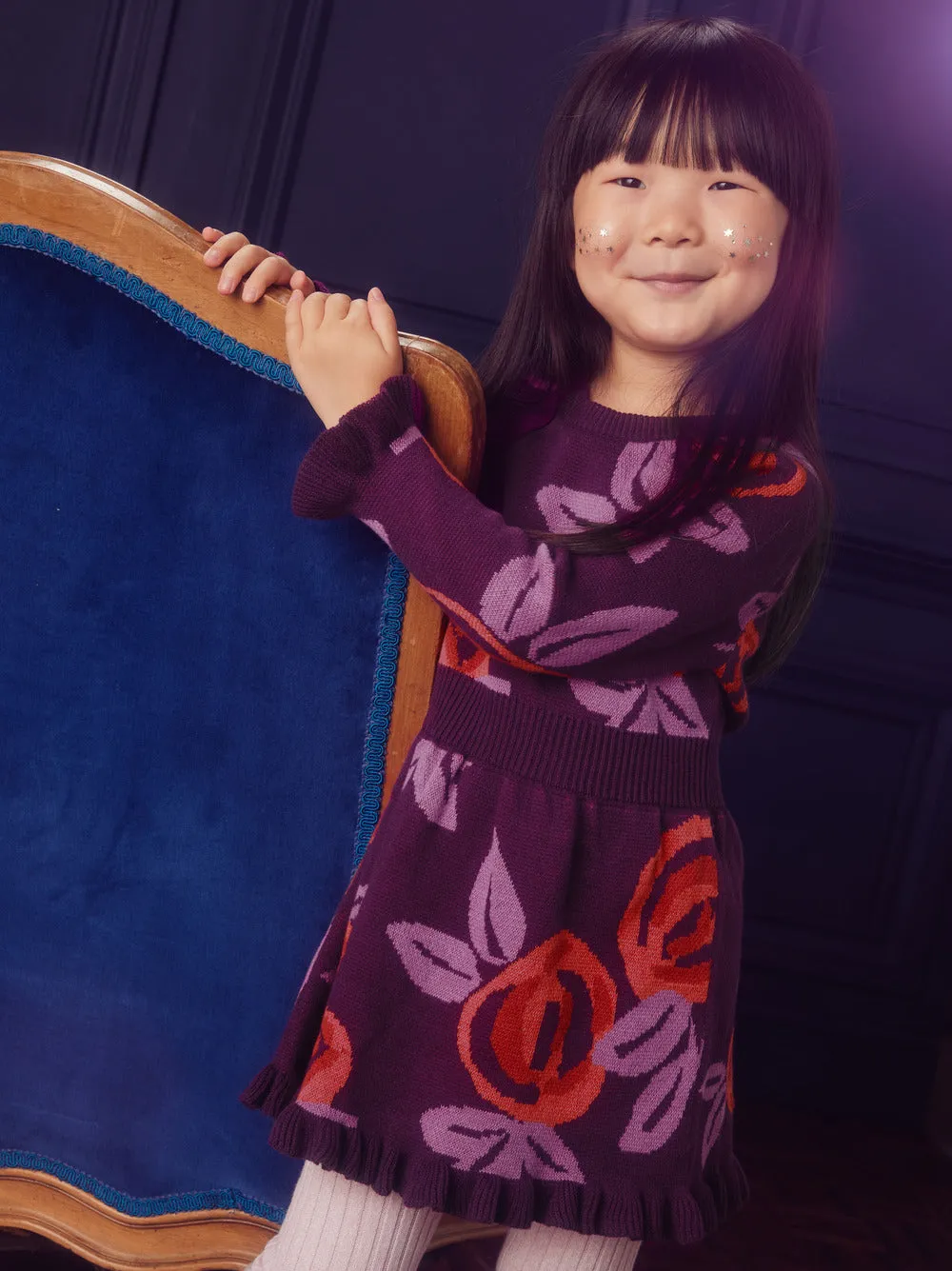 Tea Collection | French Rose Sweater Dress