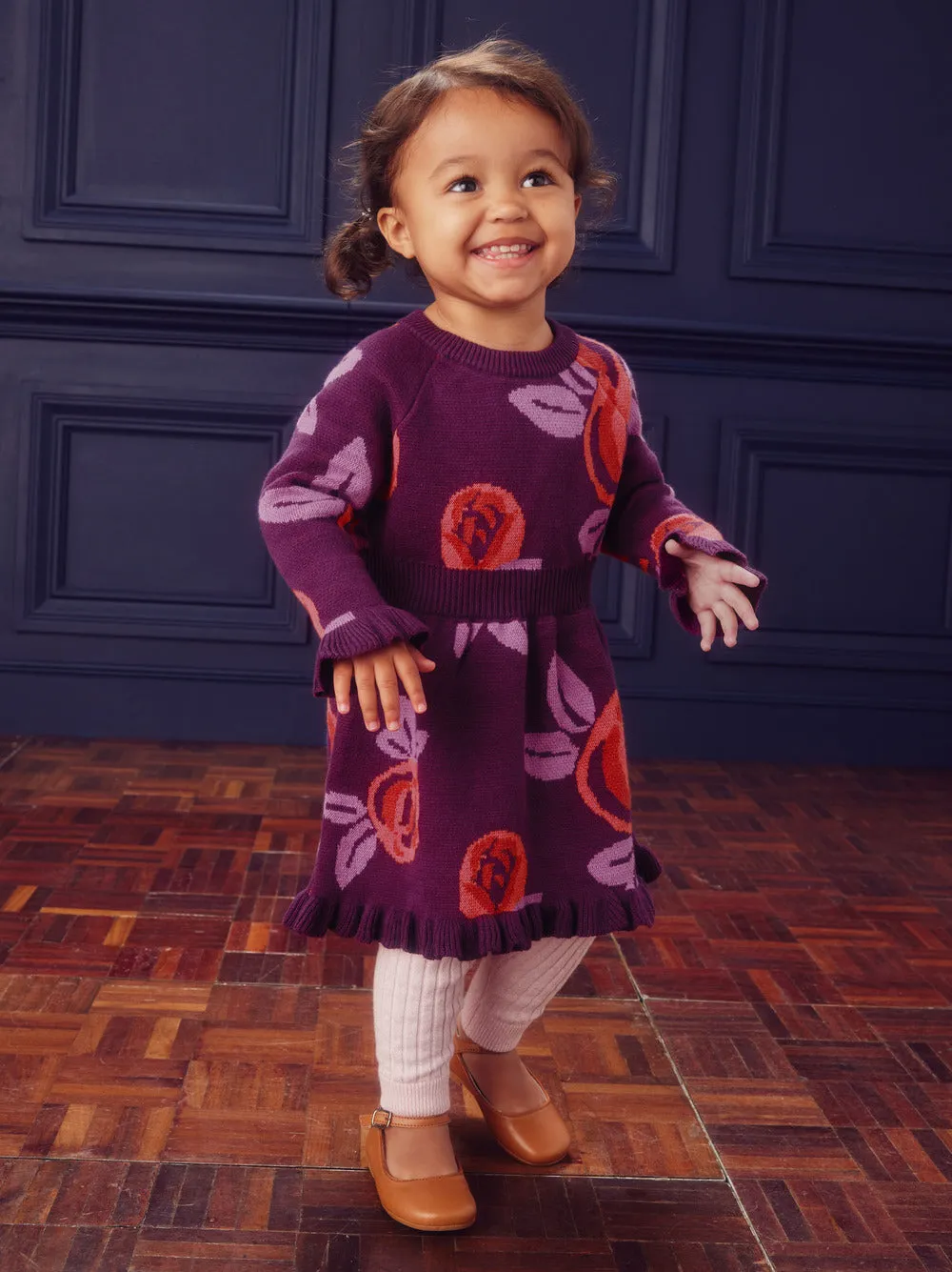 Tea Collection | French Rose Sweater Dress