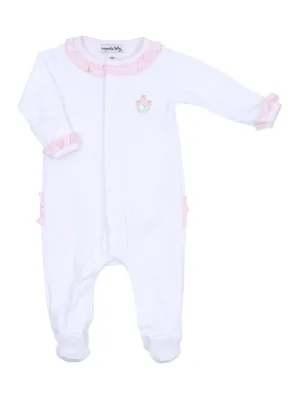 Tessa's Classics Embroidered Ruffle Footie