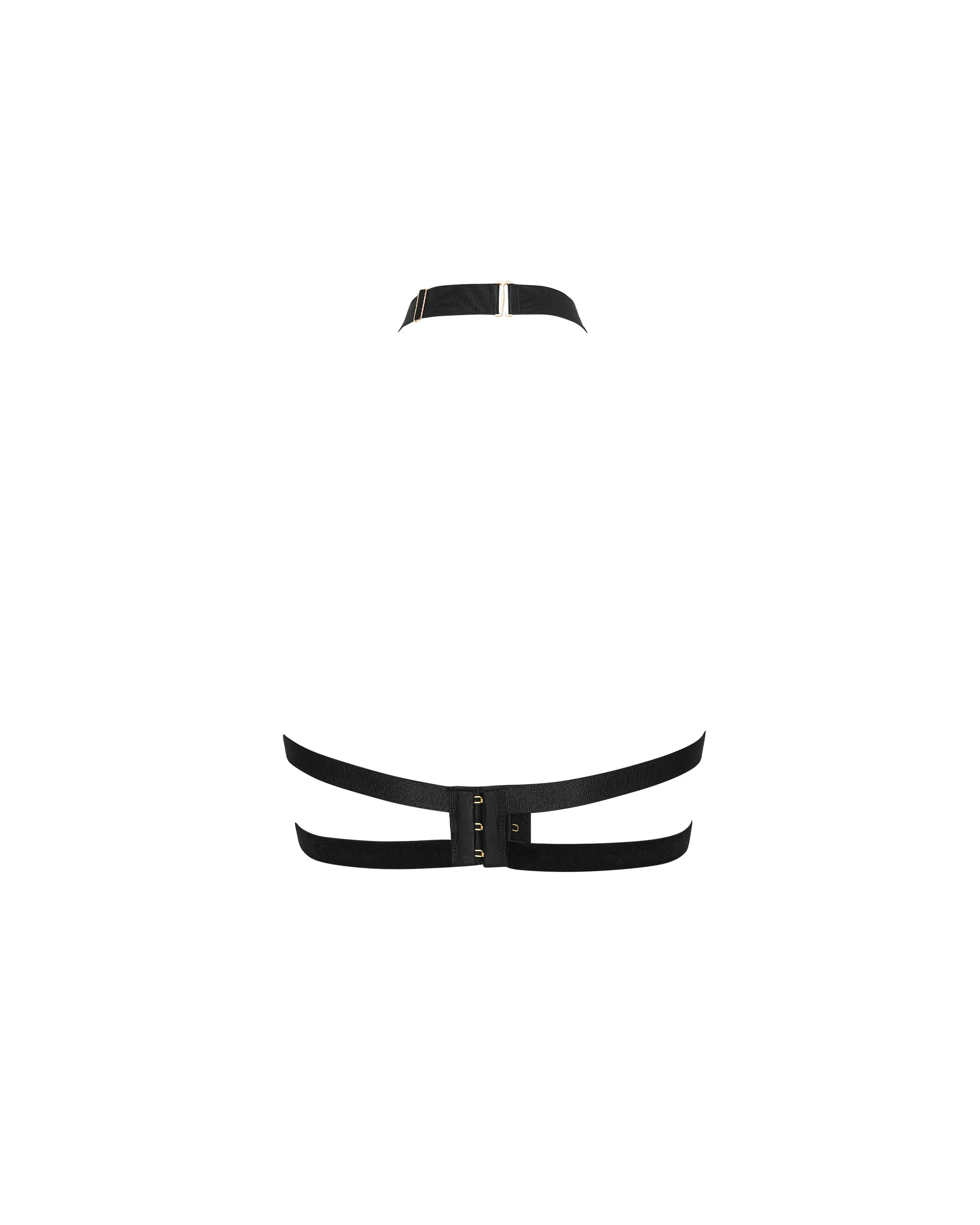 Thalia Open Bra Black