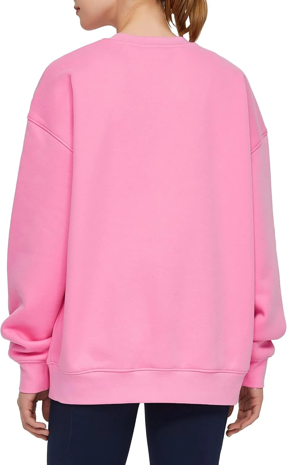 THE GYM PEOPLE Womens' Fleece Crewneck Loose fit Soft Oversized Pullover Sweatshirt
