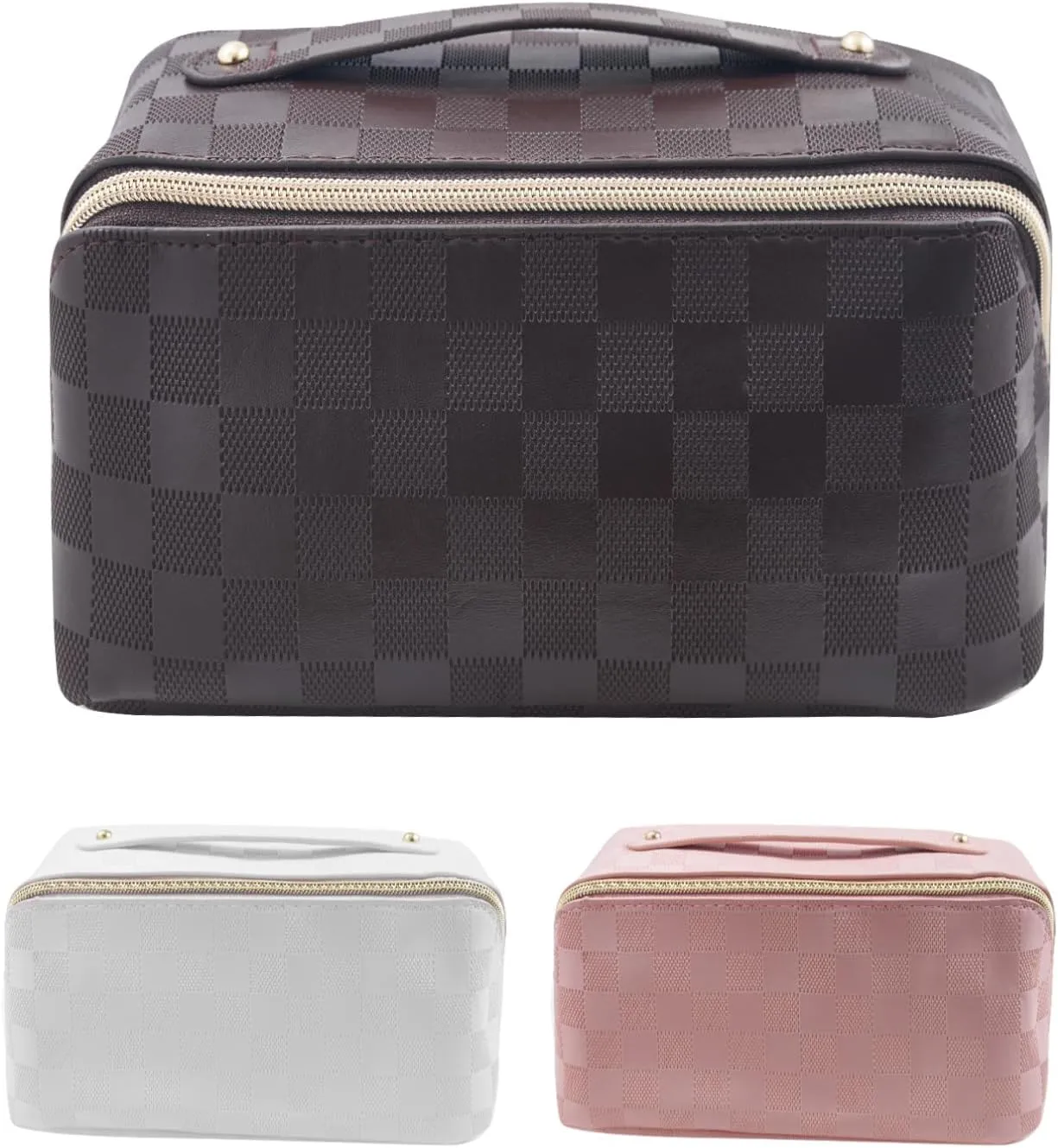 The new parallel makeup bag is very convenient for women to use, using good fabrics. each travel makeup bag can be easily stored. I chose the lay flat makeup bag. (brown)