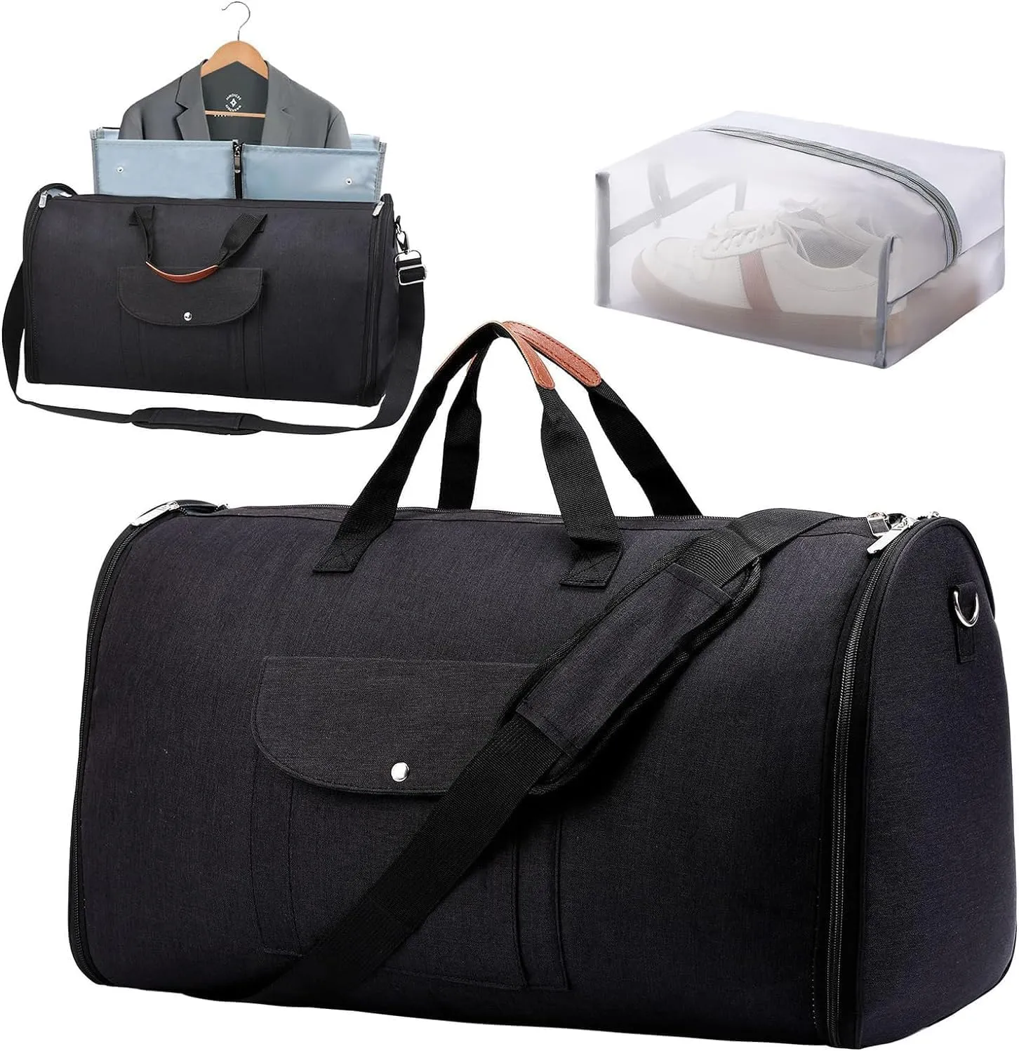 Travel Bag, Large Leather Convenient Travel Garment Duffel Bag Women's Fashion Waterproof (01,M)