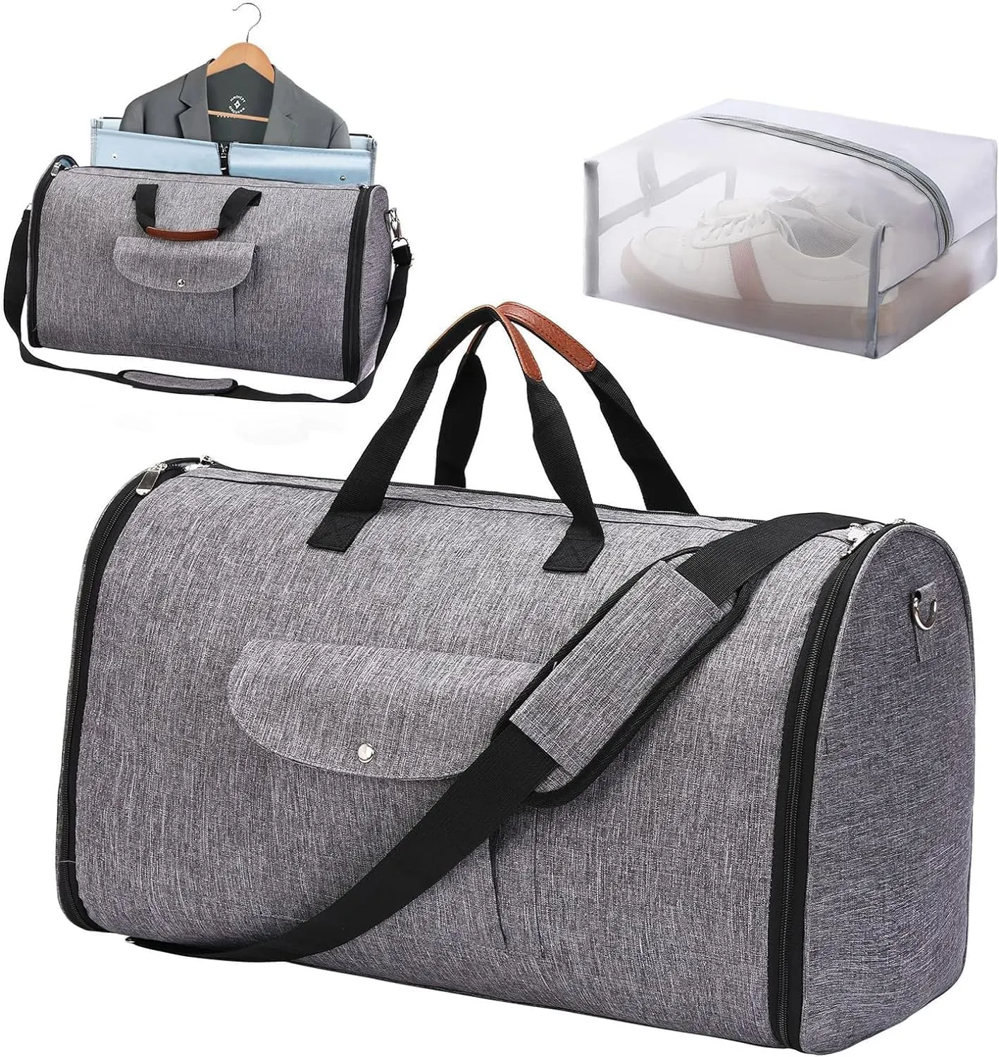 Travel Bag, Large Leather Convenient Travel Garment Duffel Bag Women's Fashion Waterproof (03,M)