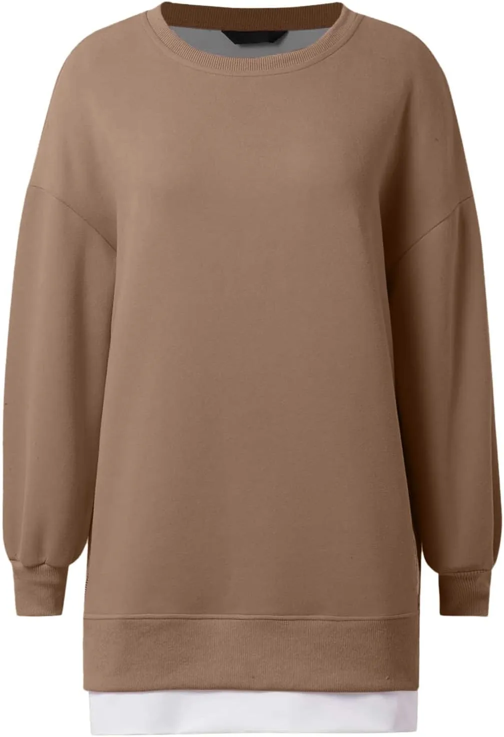 uhnmki Chic Me Womens Long Sleeve Zipper Slit Sweatshirt Casual Pullover Zipper Hoodies Womens Side Zipper Sweatshirts