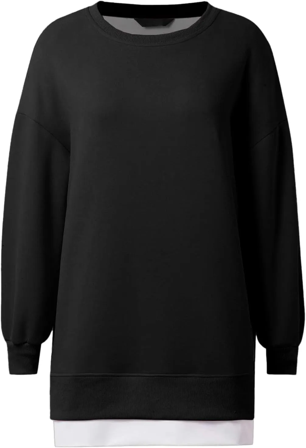 uhnmki Chic Me Womens Long Sleeve Zipper Slit Sweatshirt Casual Pullover Zipper Hoodies Womens Side Zipper Sweatshirts