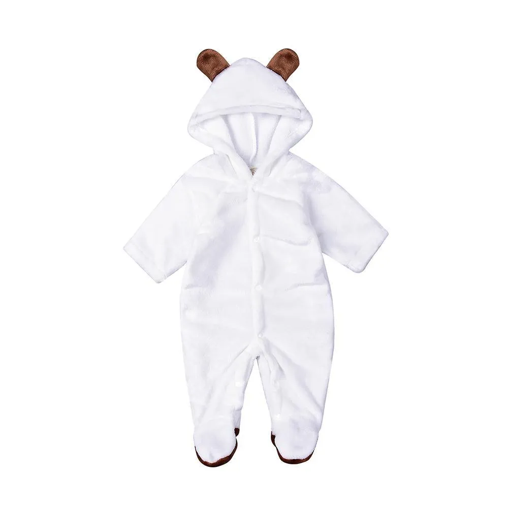 Unisex Bear Cute Long Sleeve Rompers