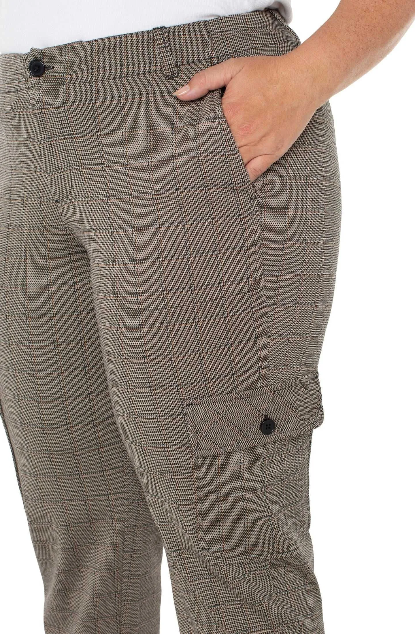 UTILITY CARGO CROP WITH TAB HEM